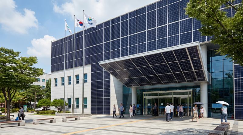 공공 청사 BIPV 외장 적용 사례